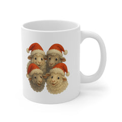 Funny Christmas Sheep Mug | Novelty Animal Cup | Sheep Lover Gift | Gift for Mum, Dad, Him, Her | Birthday & Workplace Coffee Cup