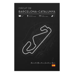 Circuit de Barcelona-Catalunya Poster – Formula 1 Track Wall Art Print