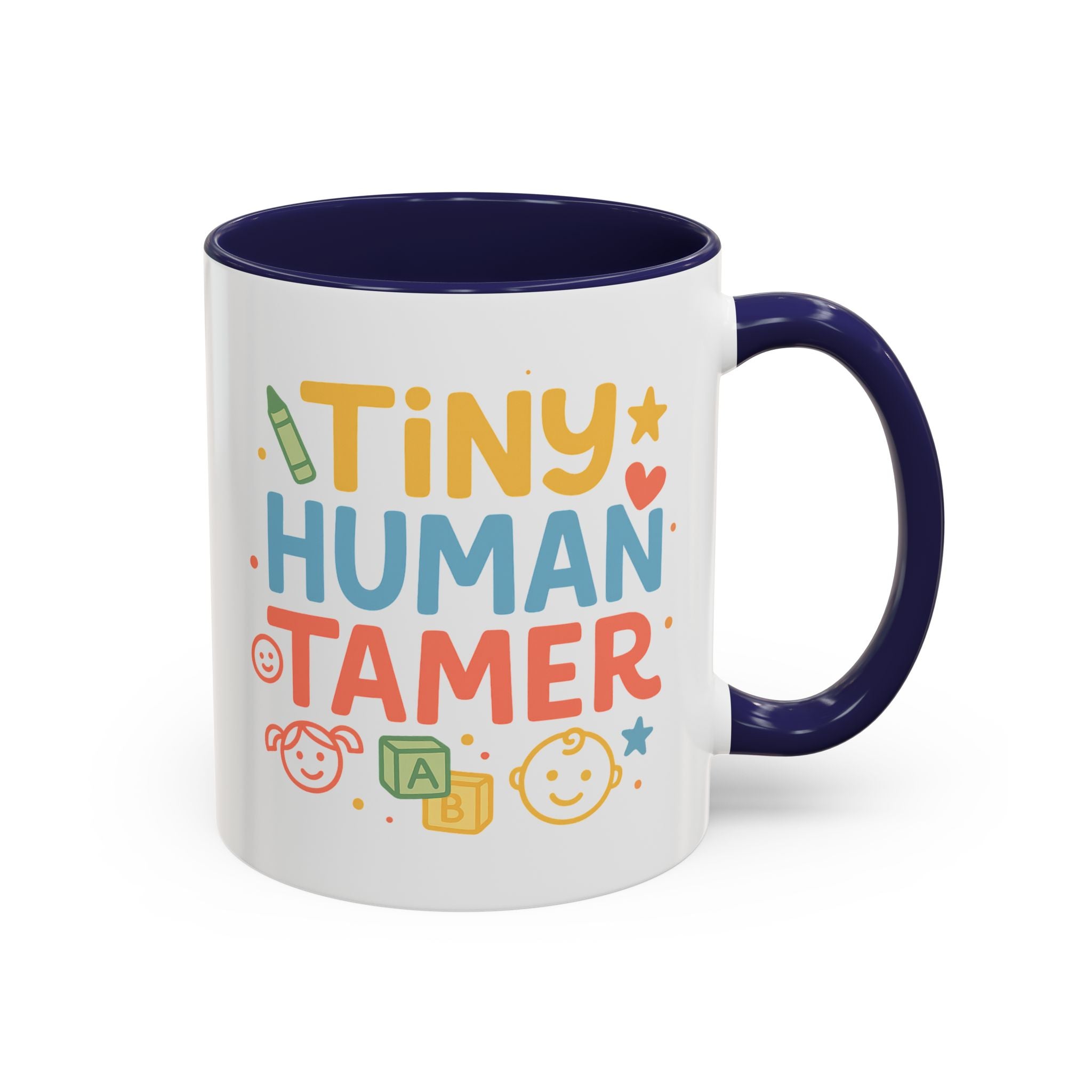 Funny Daycare Mug - "Tiny Human Tamer" Coffee Cup | Christmas Gift for Teacher, Childcare Worker, Nursery Staff | Secret Santa Mug Colleague