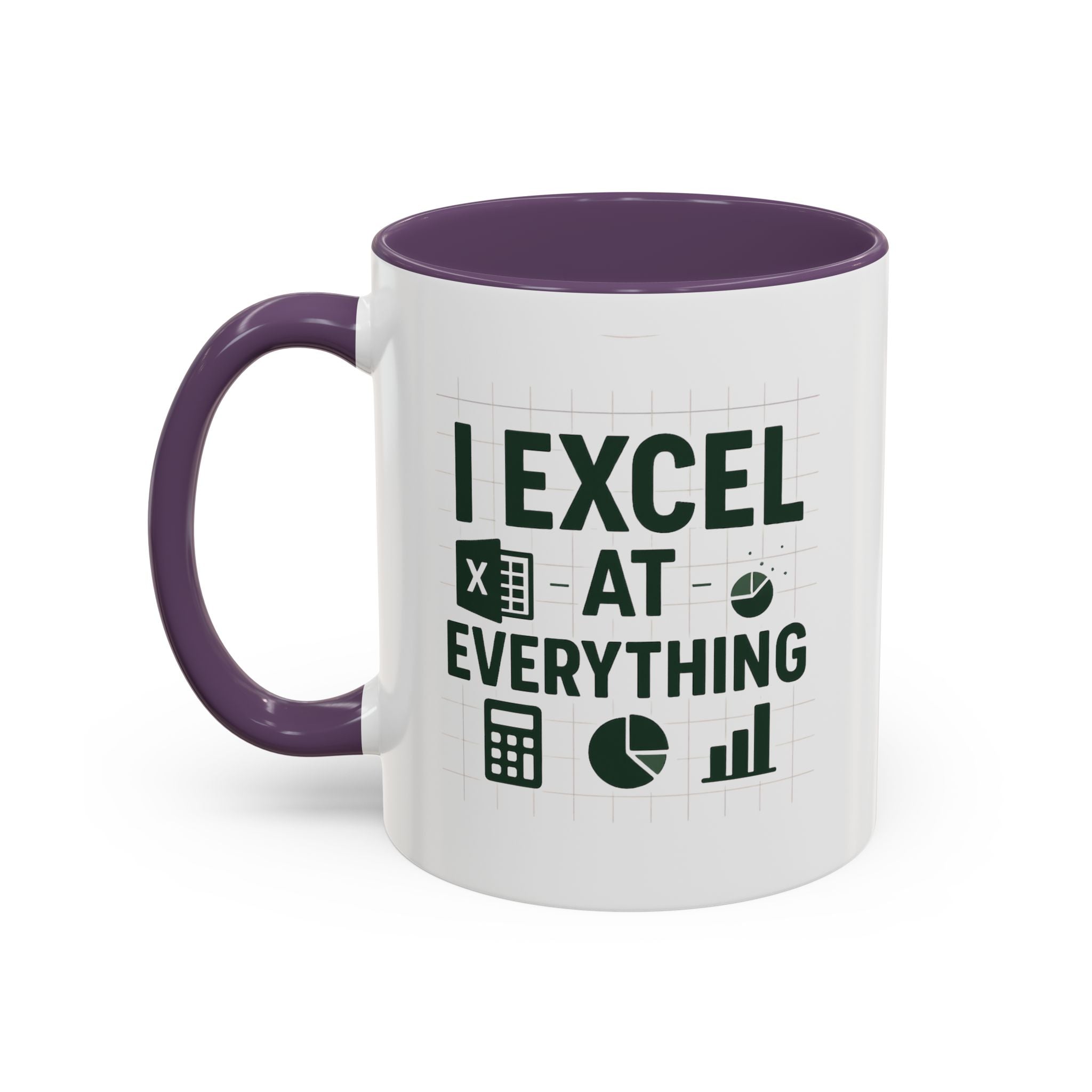 Funny Accountant Mug - "I Excel at Everything" Finance Coffee Cup | Christmas Gift for Accountants, Secret Santa Excel Mug, Office Present