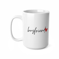 Boyfriend Mug – Minimal Valentine’s Gift for Boyfriend | 11oz & 15oz Ceramic Coffee Mug