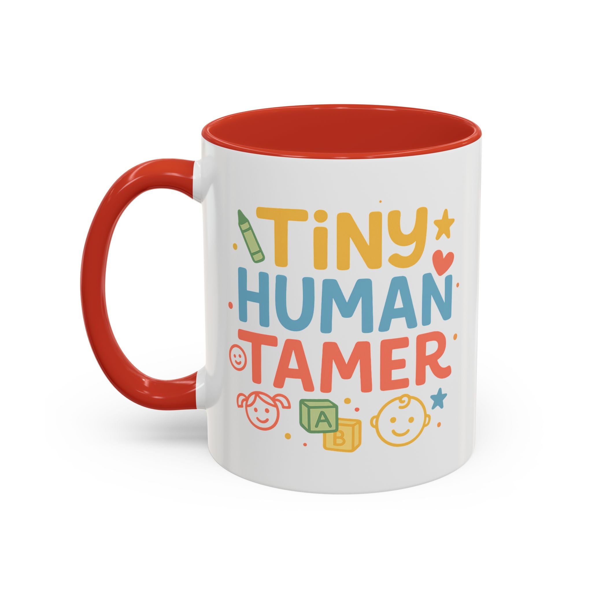 Funny Daycare Mug - "Tiny Human Tamer" Coffee Cup | Christmas Gift for Teacher, Childcare Worker, Nursery Staff | Secret Santa Mug Colleague