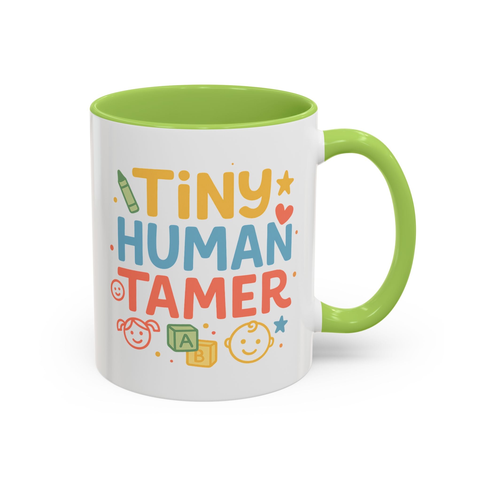 Funny Daycare Mug - "Tiny Human Tamer" Coffee Cup | Christmas Gift for Teacher, Childcare Worker, Nursery Staff | Secret Santa Mug Colleague