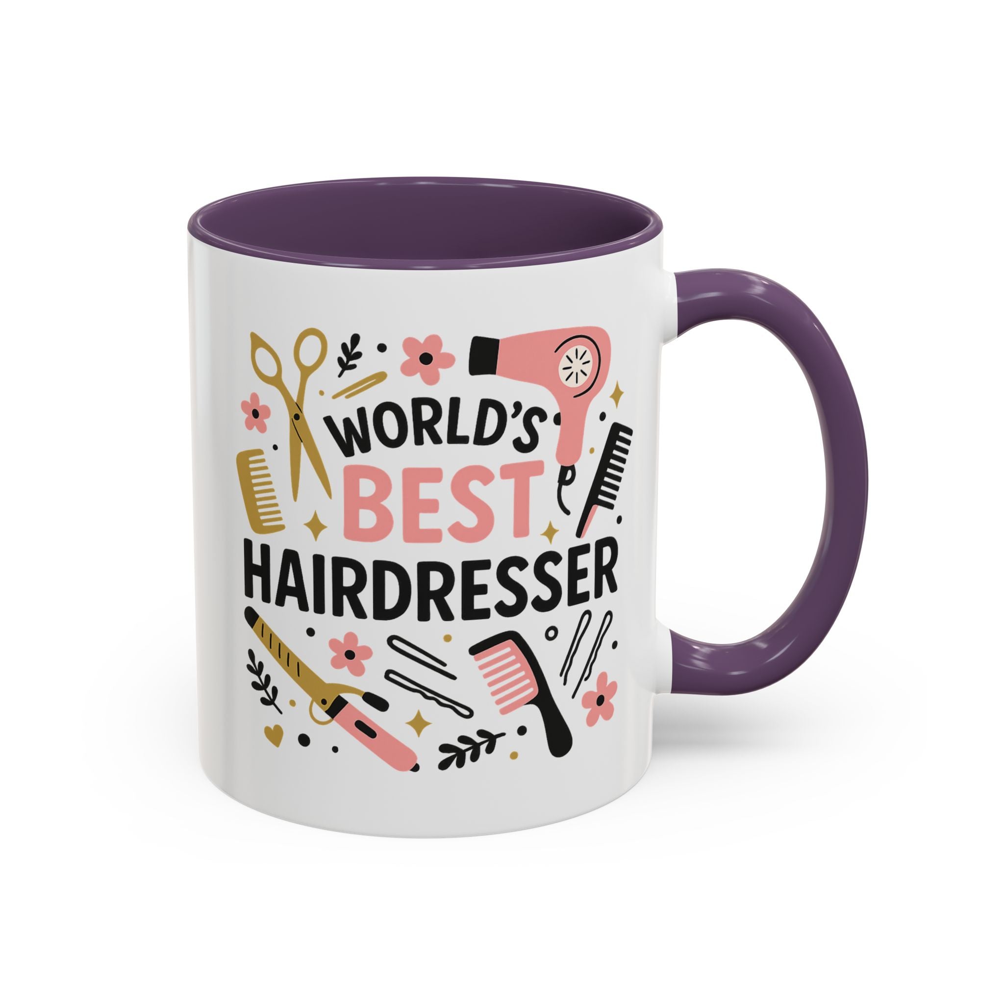 World's Best Hairdresser Mug - Funny Christmas Gift for Hairdresser, Secret Santa Present for Hairstylist, Salon Coffee Cup, Work Place