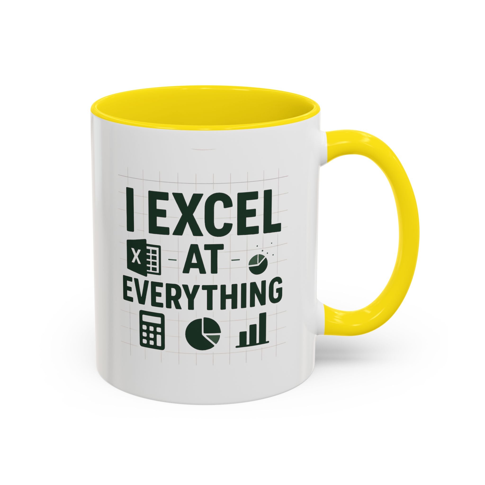 Funny Accountant Mug - "I Excel at Everything" Finance Coffee Cup | Christmas Gift for Accountants, Secret Santa Excel Mug, Office Present