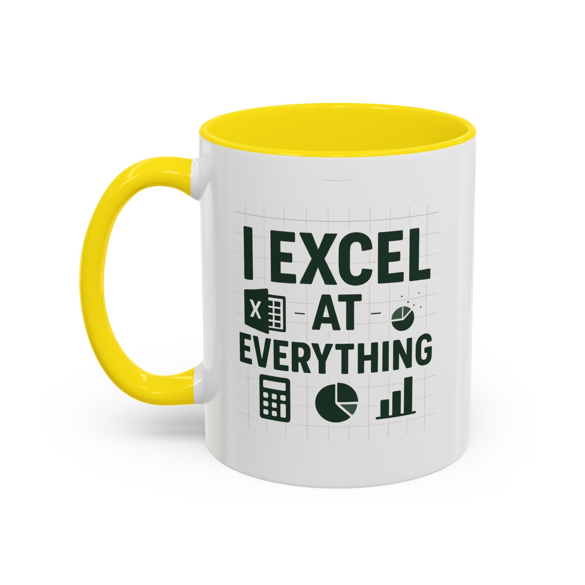 Funny Accountant Mug - "I Excel at Everything" Finance Coffee Cup | Christmas Gift for Accountants, Secret Santa Excel Mug, Office Present