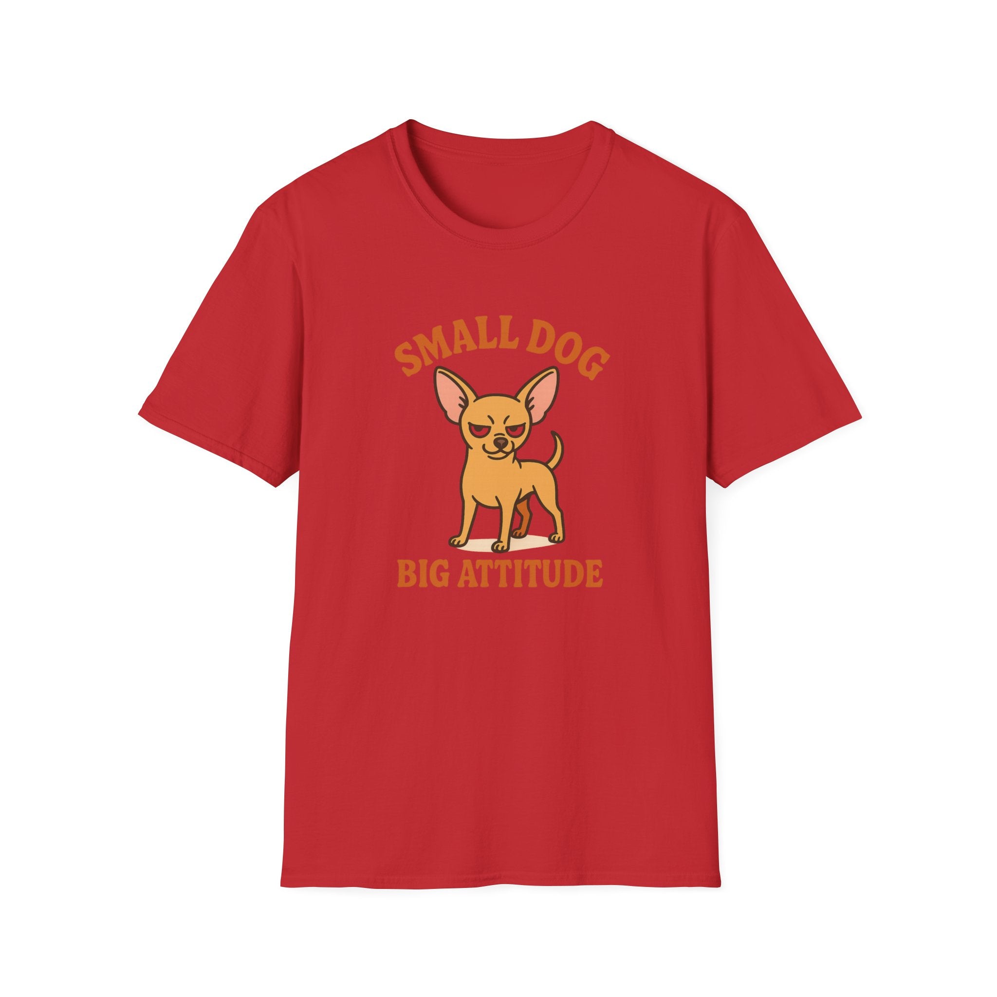 Funny Chihuahua Christmas T-Shirt - "Small Dog Big Attitude" Dog Lover Tee | Secret Santa Gift for Friends, Family & Coworkers