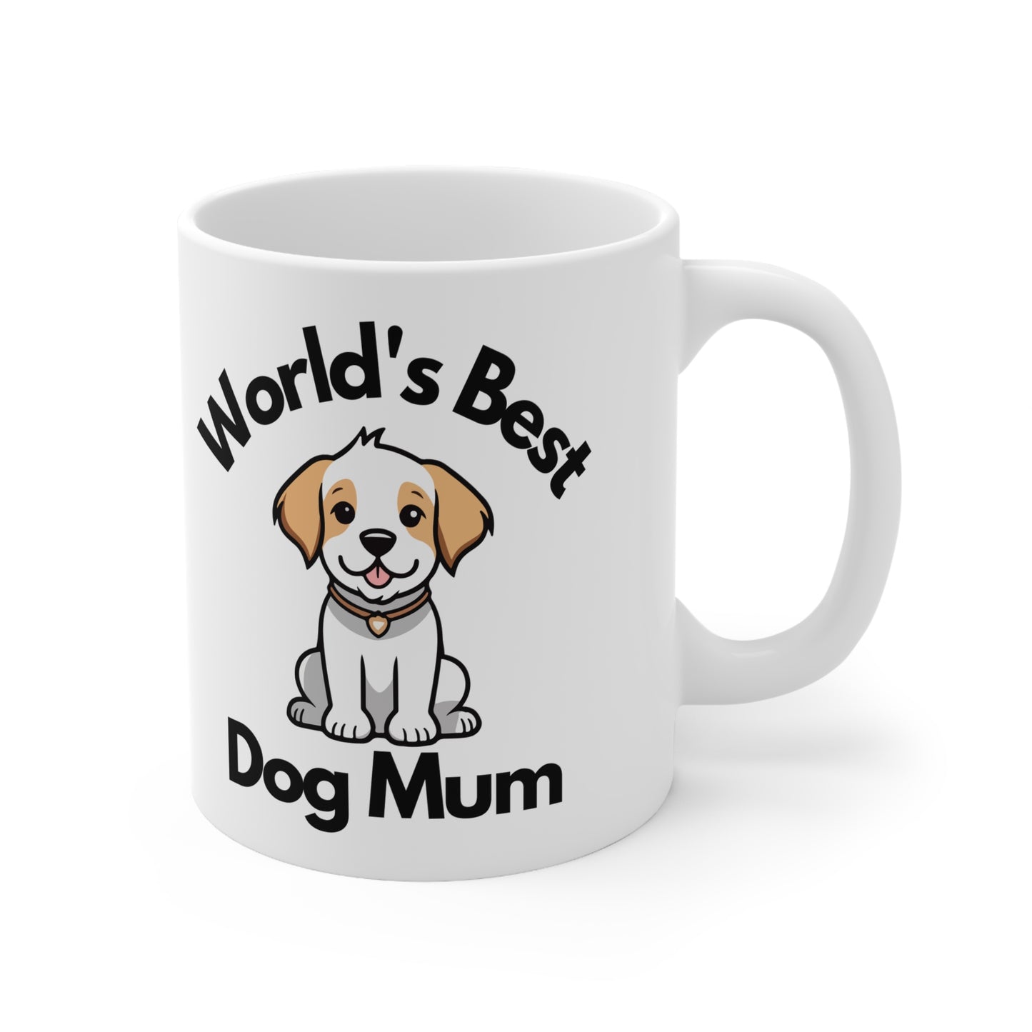 World's Best Dog Mum Coffee Mug, Dog Lover Tea Cup