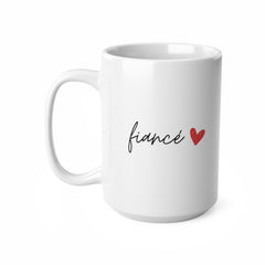 Fiancé Mug – Minimal Valentine’s Gift for Fiancé | 11oz & 15oz Ceramic Coffee Mug