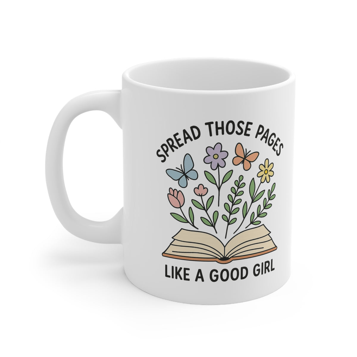Smut Readers Mug, Book Lover Gift For Her, Funny Reading Mug, Spread Those Pages Spicy Reader Coffee Mug, Funny Gift For Mum, Dirty Book