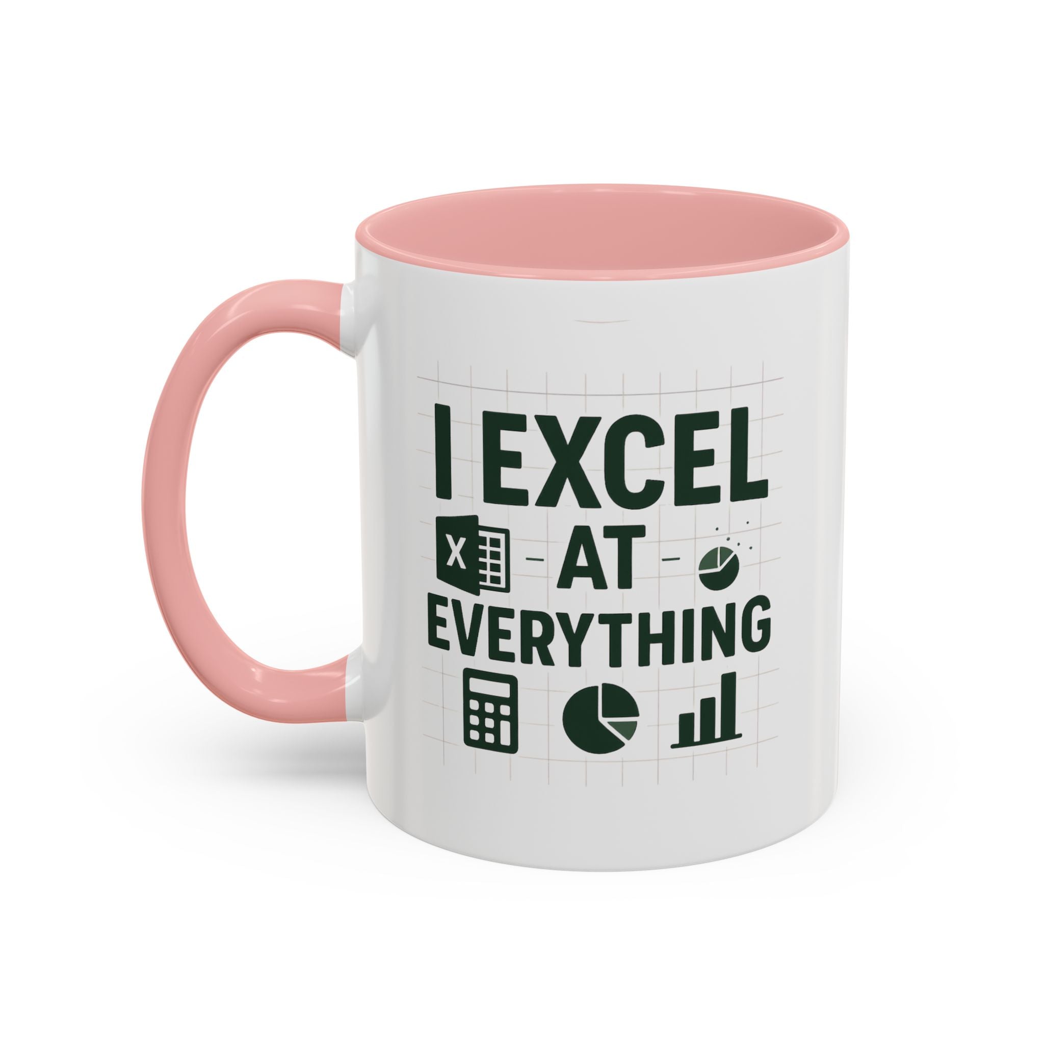 Funny Accountant Mug - "I Excel at Everything" Finance Coffee Cup | Christmas Gift for Accountants, Secret Santa Excel Mug, Office Present