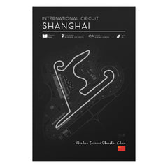 Shanghai International Circuit Poster – Formula 1 Track Wall Art Print