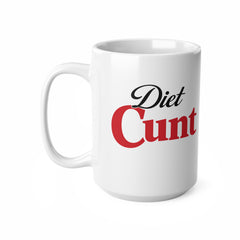 Funny Diet Cola Mug – “Diet C*nt” Rude Coffee Cup – Sarcastic Humour Mug – Office Banter Gift – Adult Joke Mug