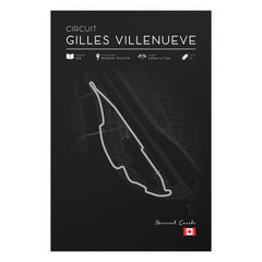 Circuit Gilles Villeneuve Poster – Formula 1 Track Wall Art Print