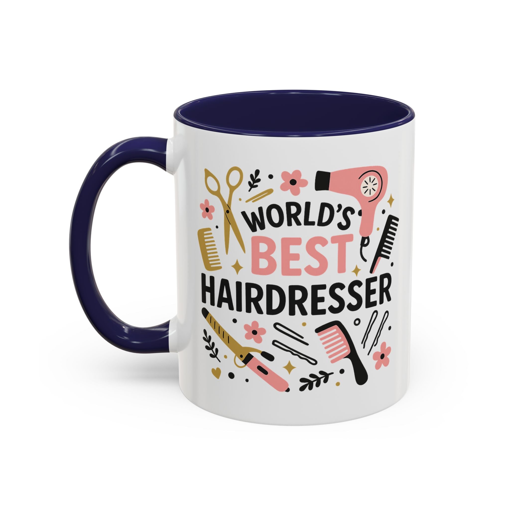 World's Best Hairdresser Mug - Funny Christmas Gift for Hairdresser, Secret Santa Present for Hairstylist, Salon Coffee Cup, Work Place