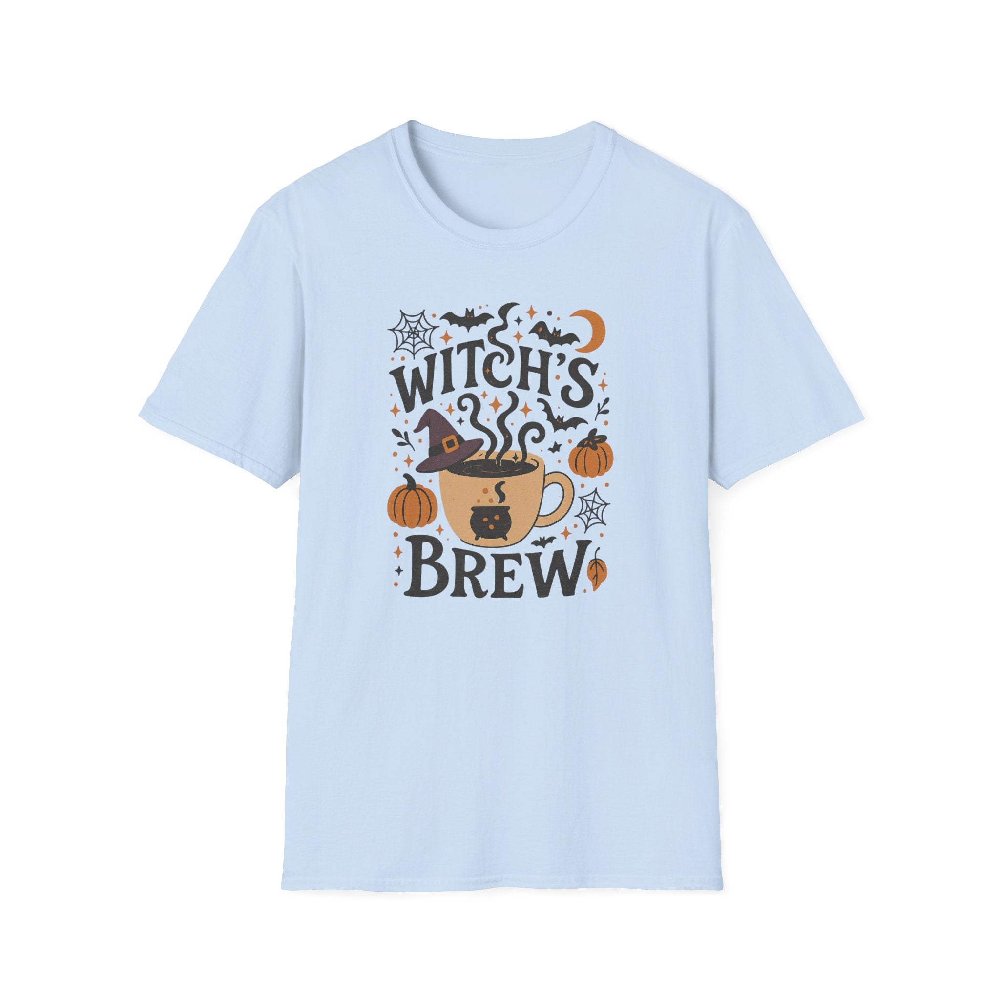 Witch's Brew Halloween T-Shirt - Funny Spooky Coffee Shirt for Women & Men, Fall Pumpkin Tee, Halloween Gift for Coffee Lovers