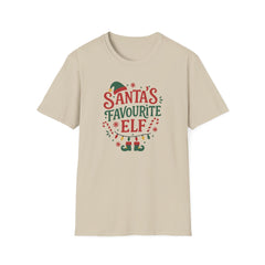 Santa's Favourite Elf Christmas T-Shirt - Funny Secret Santa Gift, Festive Xmas Tee Men and Women, Christmas Party Top Shirt Little Helper