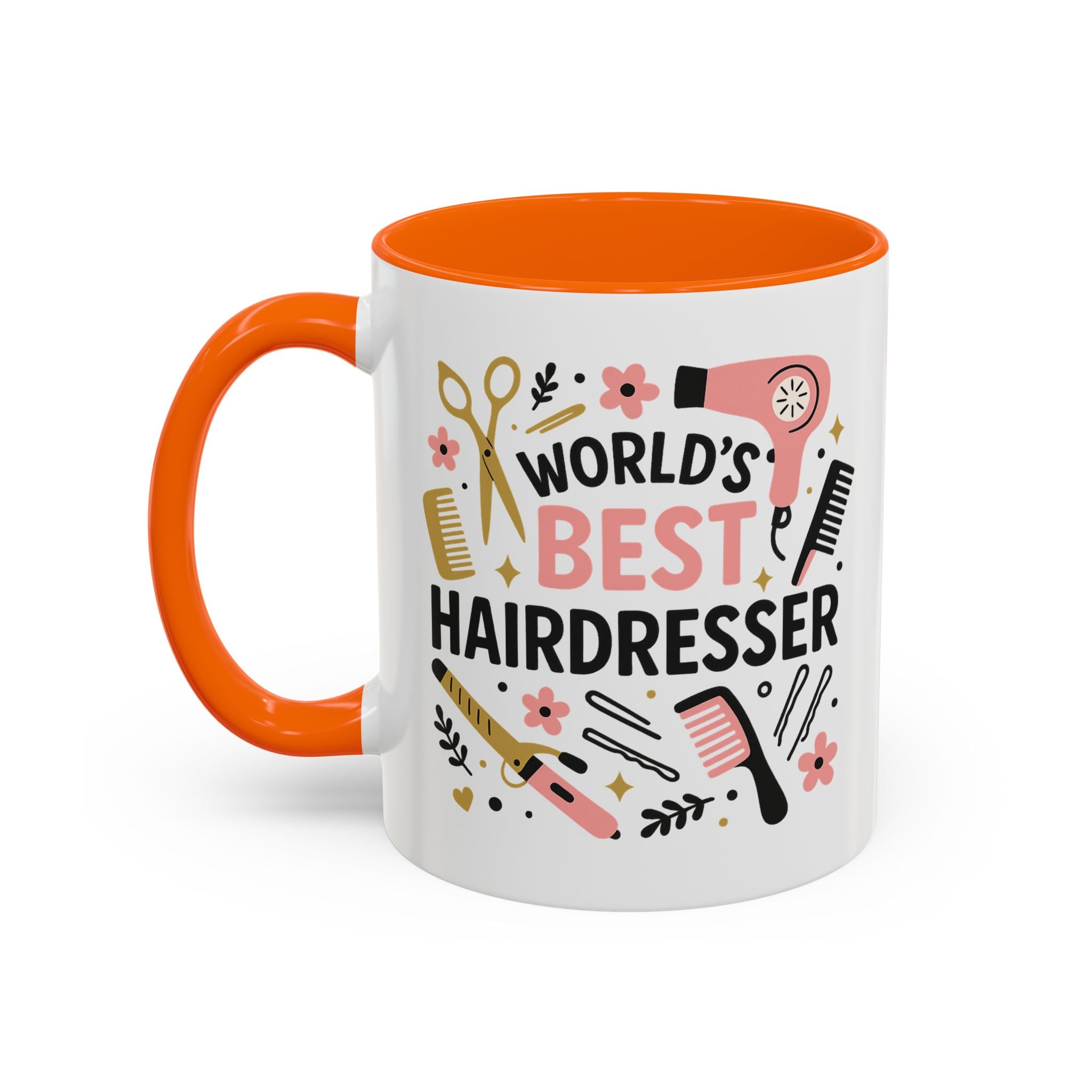 World's Best Hairdresser Mug - Funny Christmas Gift for Hairdresser, Secret Santa Present for Hairstylist, Salon Coffee Cup, Work Place