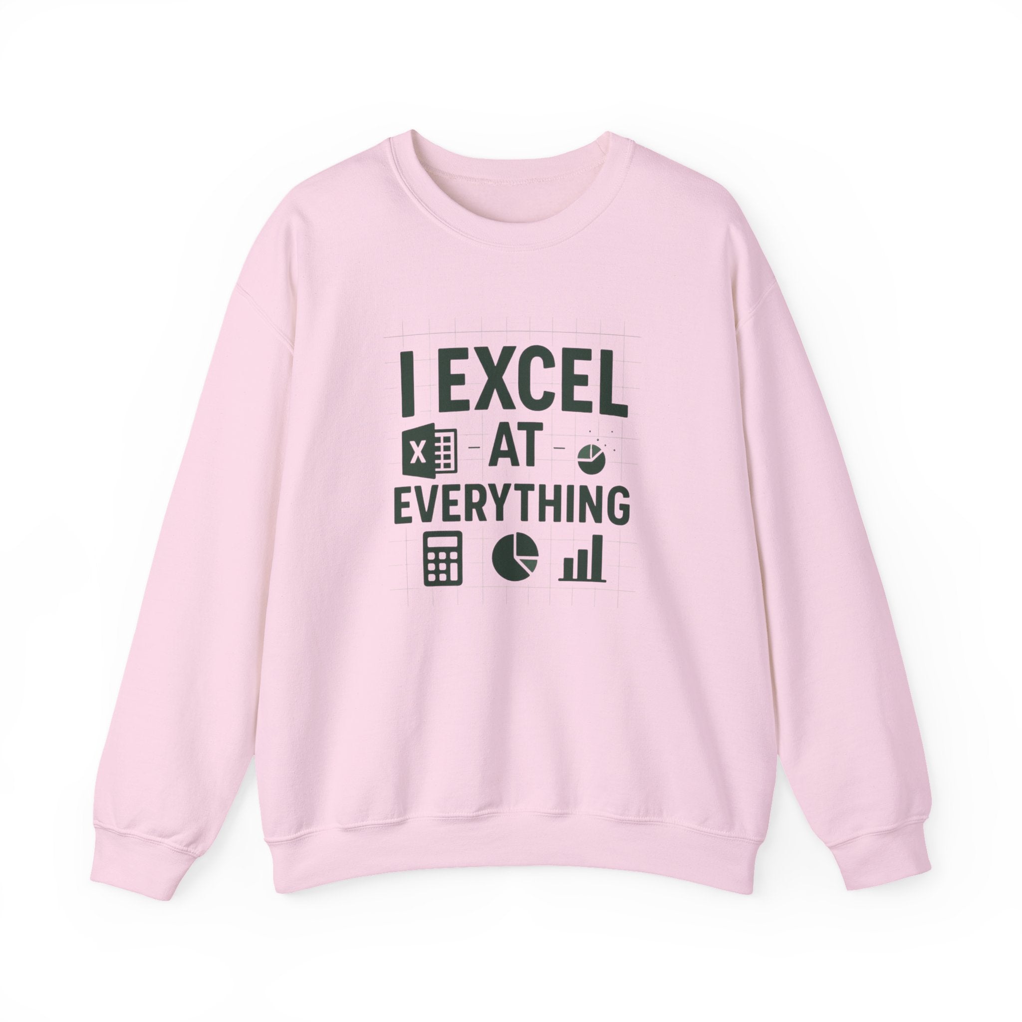 Funny Accountant Christmas Sweatshirt - "I Excel at Everything" Jumper | Secret Santa Gift for Accountants & Office Humour Party Present