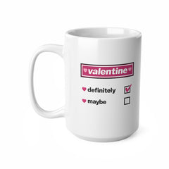 Definitely Maybe Valentine Oasis Style Mug | Funny Valentine’s Day Coffee Cup | Gift for Him Her Boyfriend Girlfriend