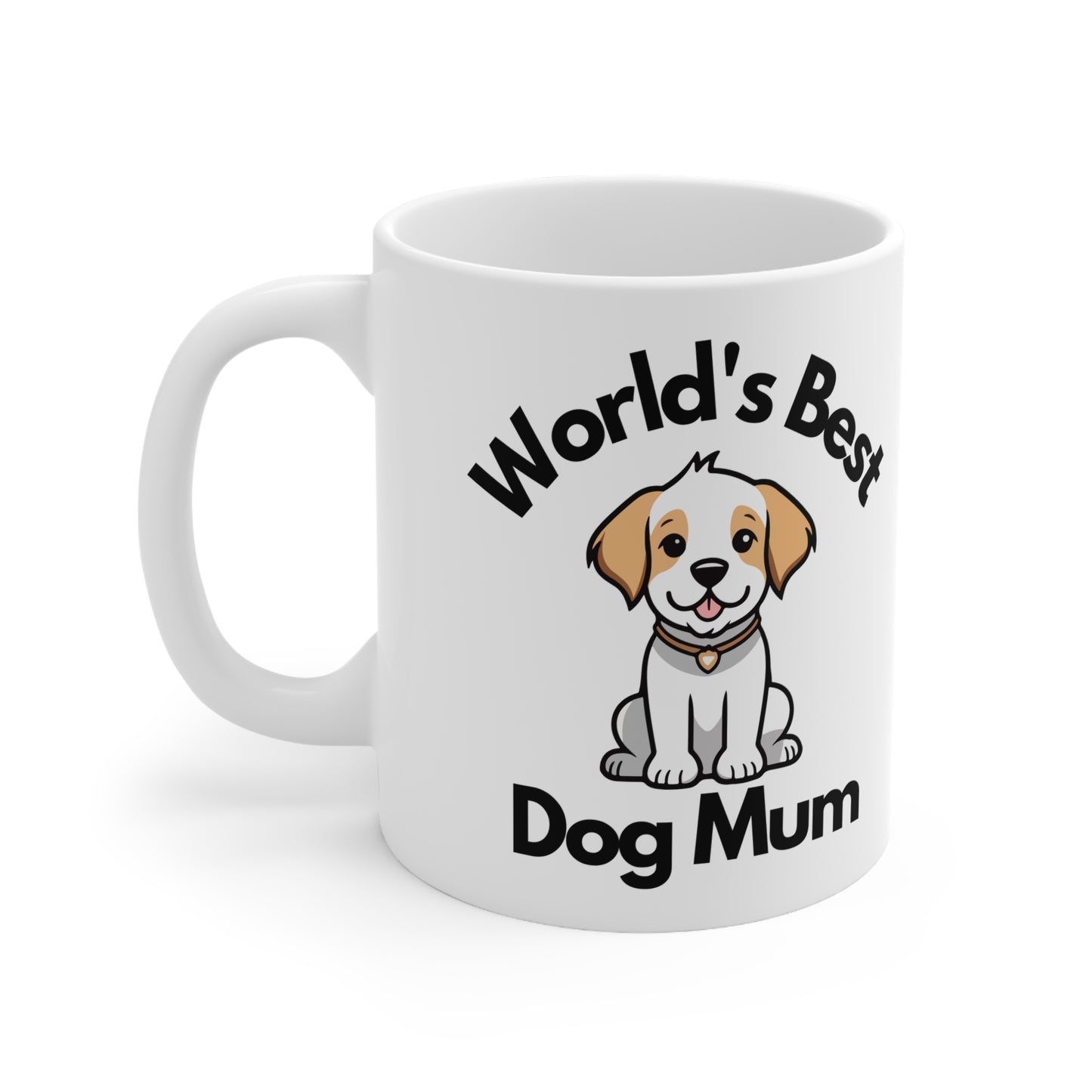 World's Best Dog Mum Coffee Mug, Dog Lover Tea Cup