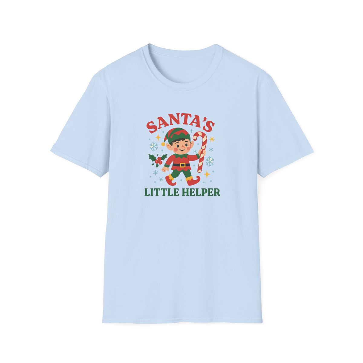 Funny Christmas Elf T-Shirt - "Santa's Little Helper" Cute Festive Tee - Secret Santa Gift, Xmas Top for Men, Women & Kids Him and Her