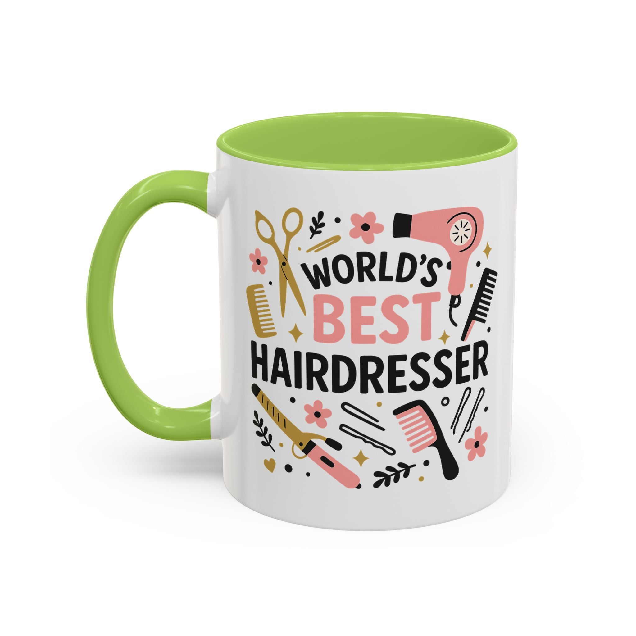 World's Best Hairdresser Mug - Funny Christmas Gift for Hairdresser, Secret Santa Present for Hairstylist, Salon Coffee Cup, Work Place