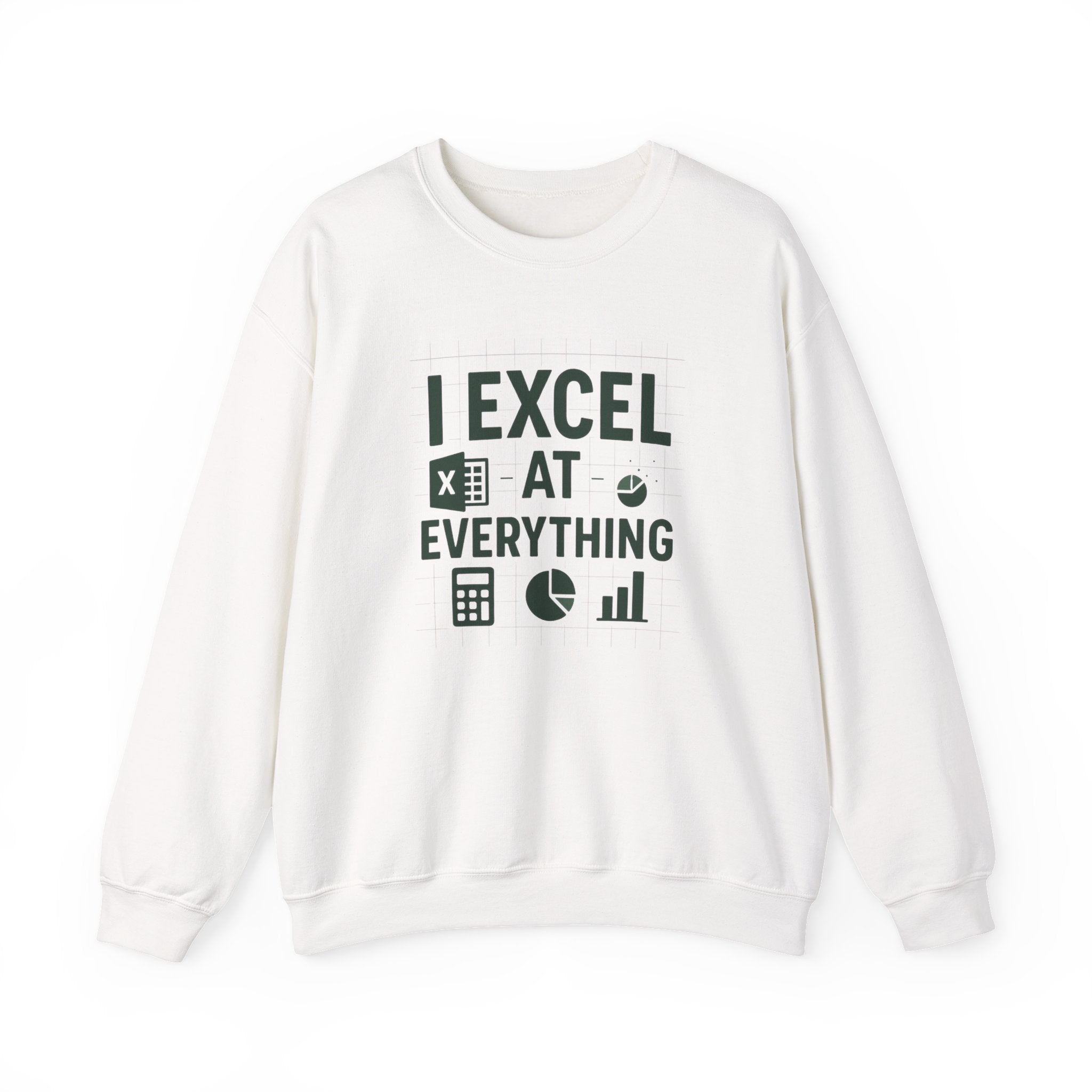 Funny Accountant Christmas Sweatshirt - "I Excel at Everything" Jumper | Secret Santa Gift for Accountants & Office Humour Party Present