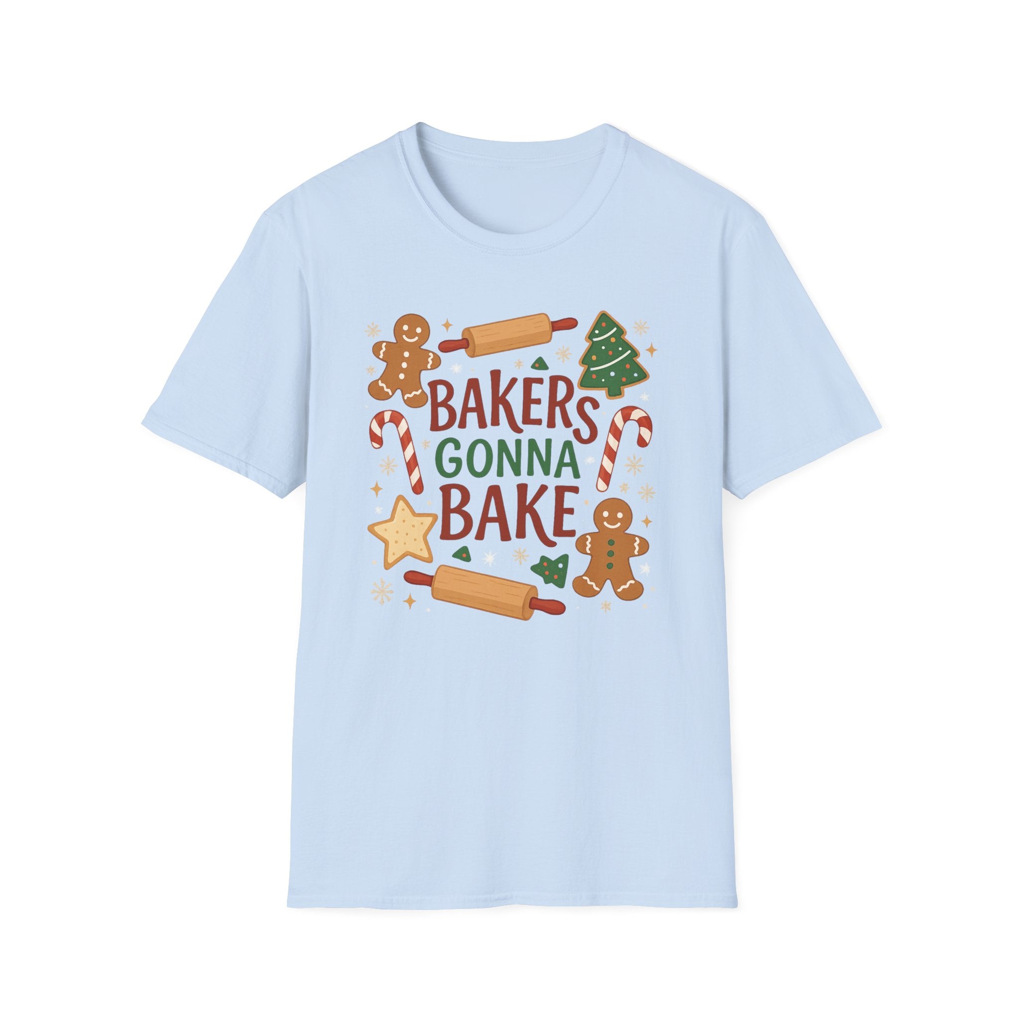 Bakers Gonna Bake Christmas T-Shirt - Funny Baking Tee for Women & Men - Secret Santa Gift, Holiday Cookie Lover Xmas Shirt, Chef, Cook