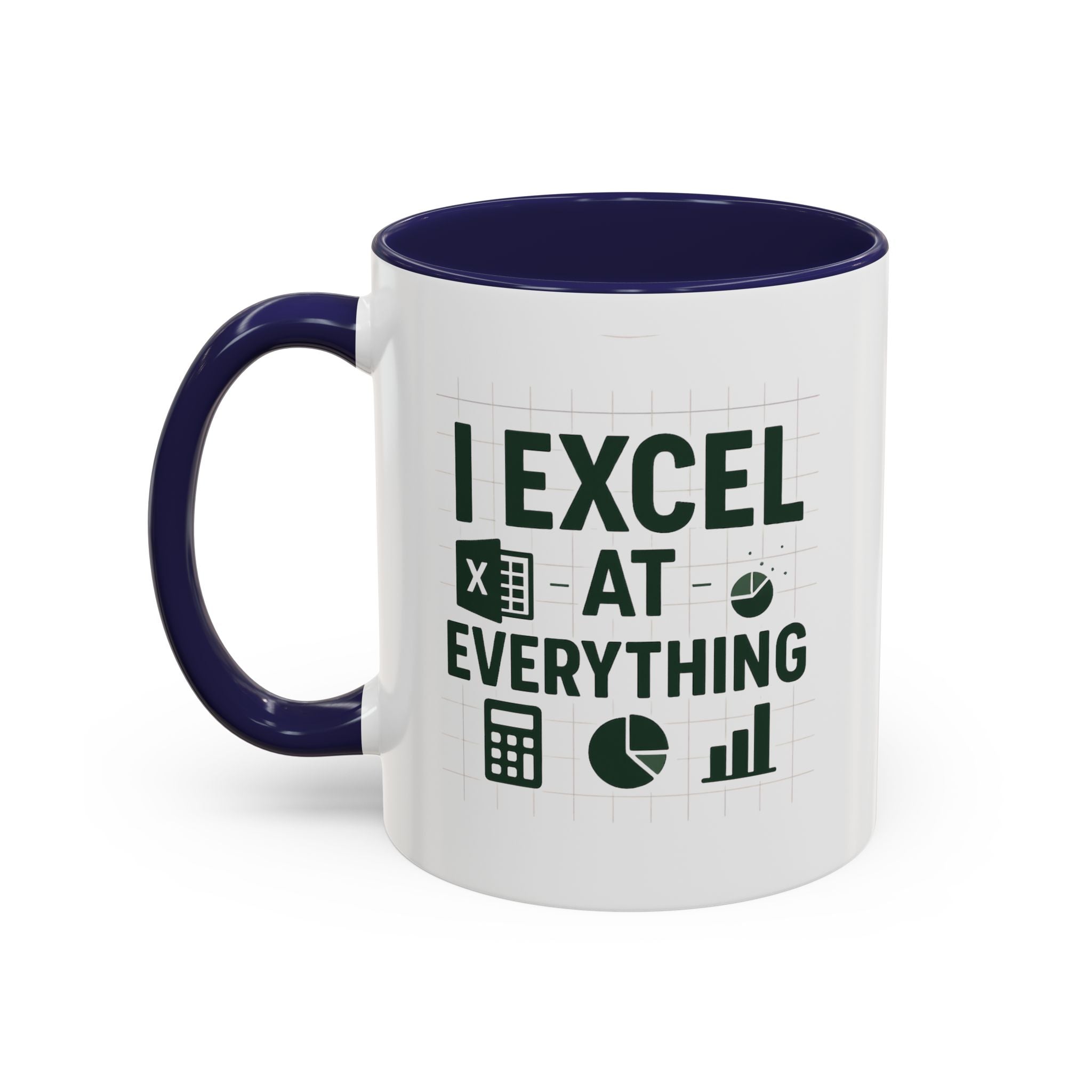 Funny Accountant Mug - "I Excel at Everything" Finance Coffee Cup | Christmas Gift for Accountants, Secret Santa Excel Mug, Office Present
