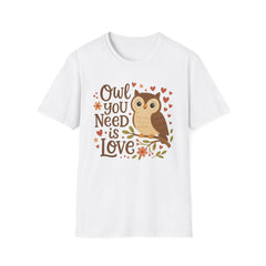 Cute Owl Christmas T-Shirt - "Owl You Need is Love" Funny Xmas Tee | Secret Santa Gift, Owl Lover Shirt, Holiday Bird Lovers Top