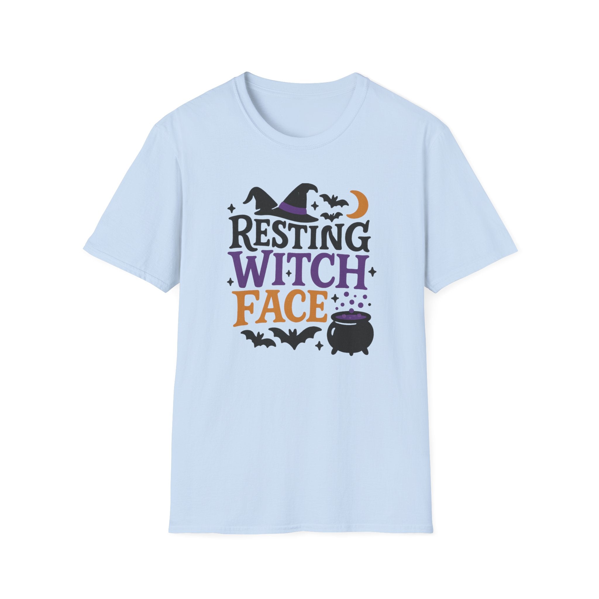Funny Halloween T-Shirt - "Resting Witch Face" Tee - Spooky Witch Shirt for Women & Men, Halloween Party Gift, Cute Gothic Top, Meme Joke
