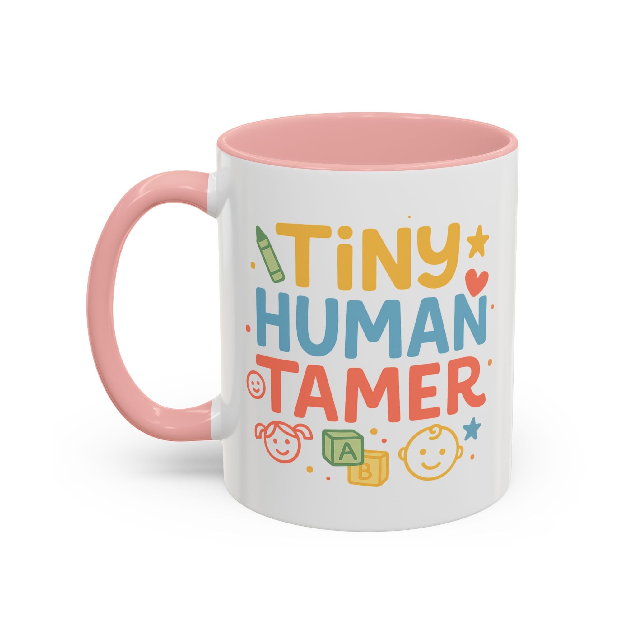 Funny Daycare Mug - "Tiny Human Tamer" Coffee Cup | Christmas Gift for Teacher, Childcare Worker, Nursery Staff | Secret Santa Mug Colleague