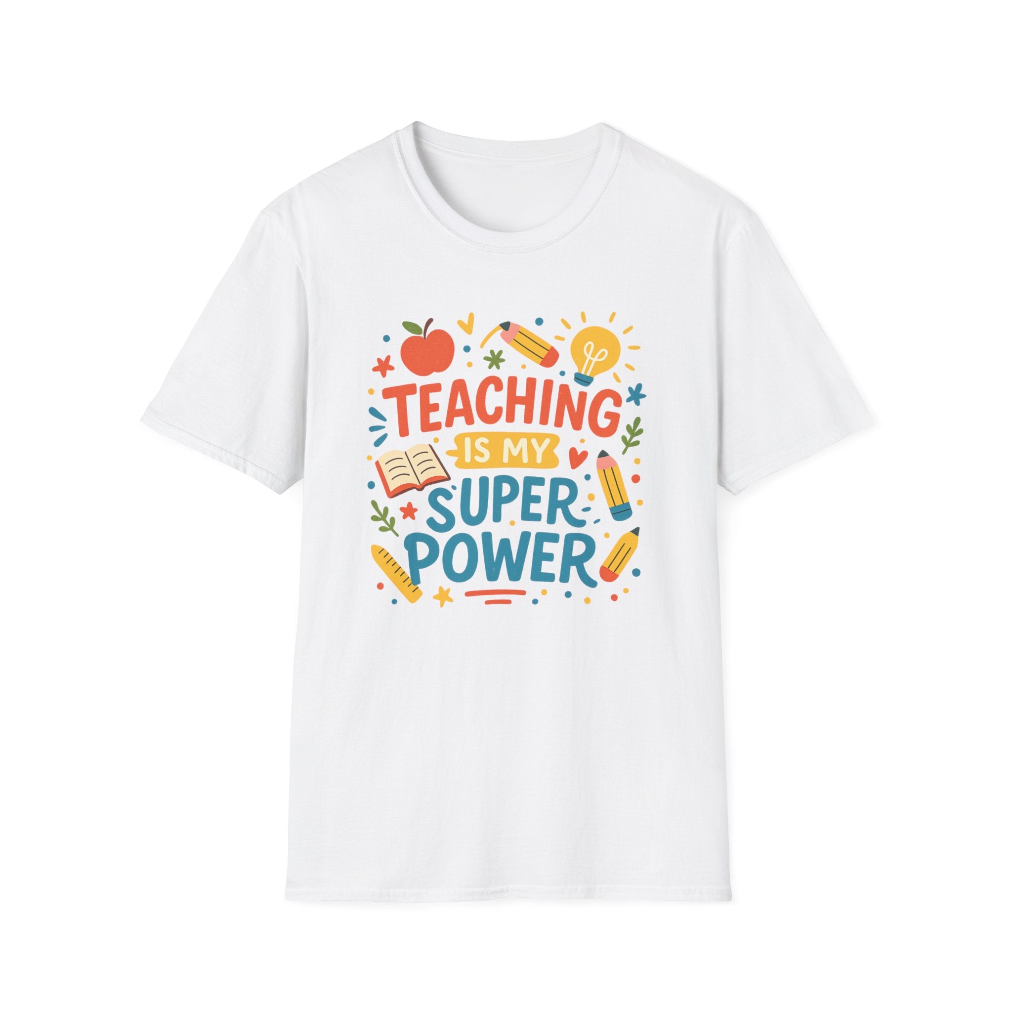 Teaching is My Superpower Christmas T-Shirt - Funny Teacher Shirt, Teacher Christmas Gift, Secret Santa Present for Teachers, Staff Party