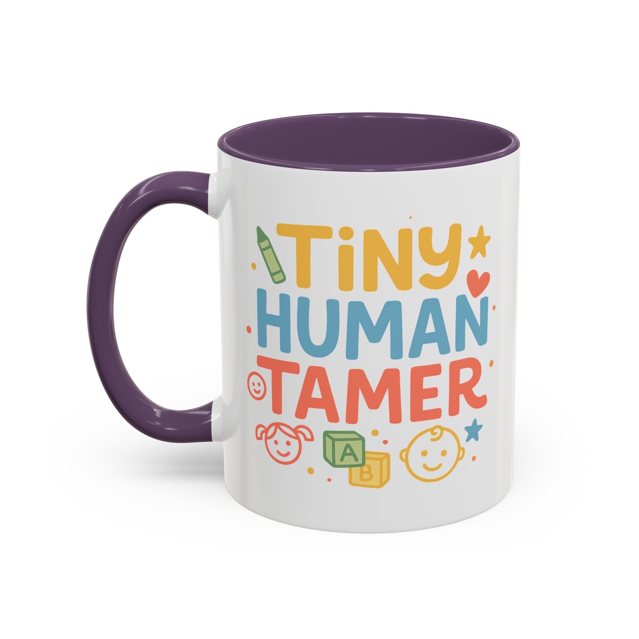 Funny Daycare Mug - "Tiny Human Tamer" Coffee Cup | Christmas Gift for Teacher, Childcare Worker, Nursery Staff | Secret Santa Mug Colleague