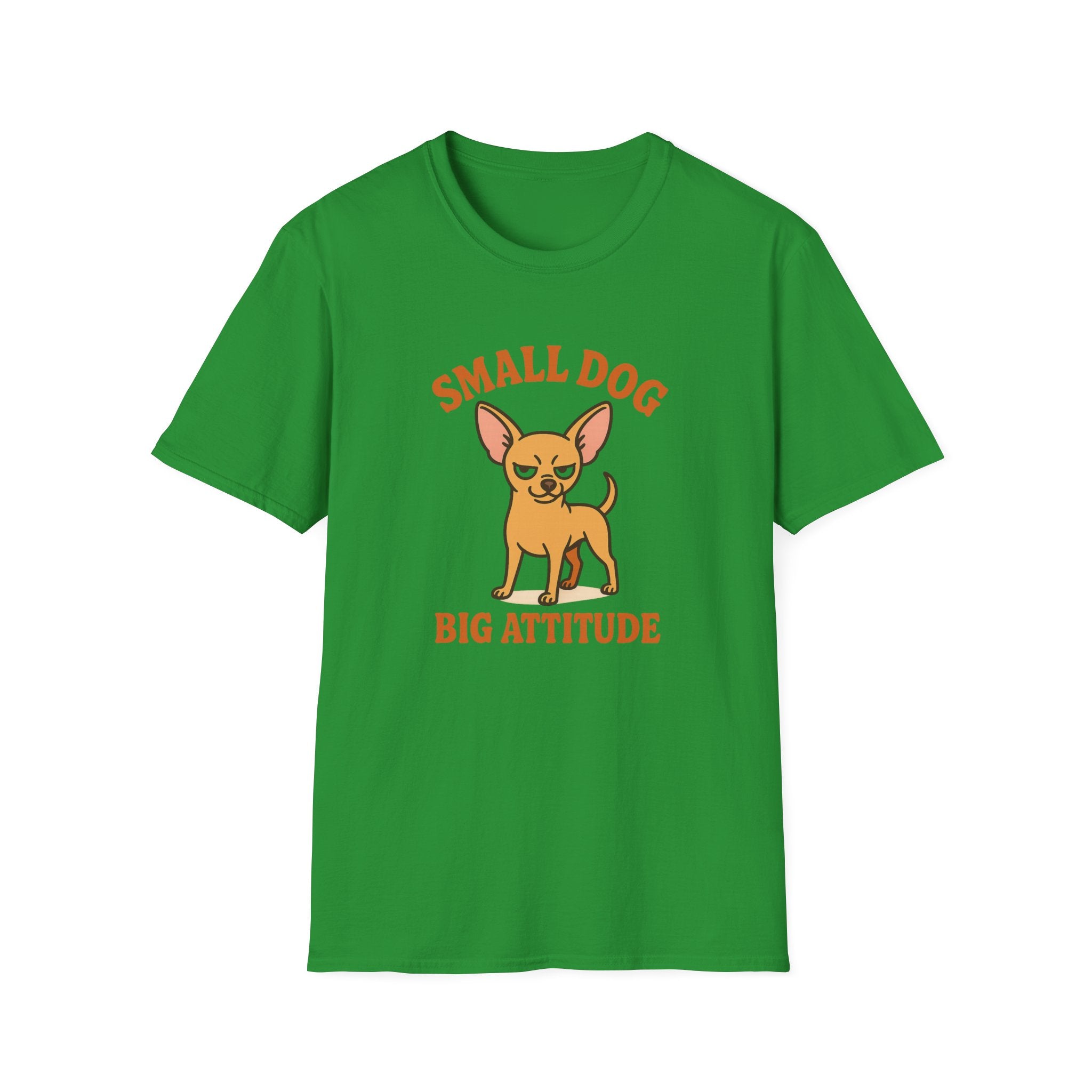 Funny Chihuahua Christmas T-Shirt - "Small Dog Big Attitude" Dog Lover Tee | Secret Santa Gift for Friends, Family & Coworkers