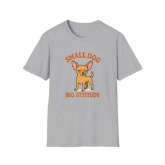 Funny Chihuahua Christmas T-Shirt - "Small Dog Big Attitude" Dog Lover Tee | Secret Santa Gift for Friends, Family & Coworkers