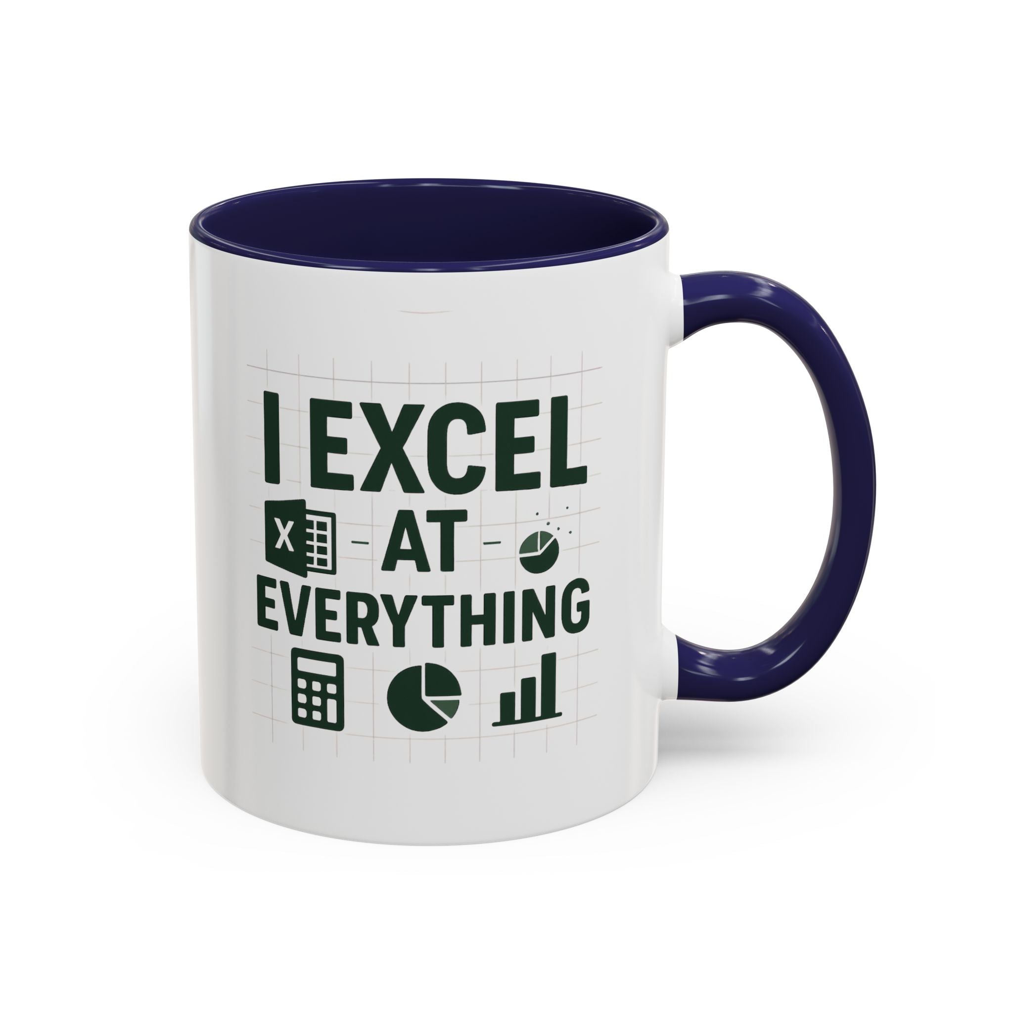 Funny Accountant Mug - "I Excel at Everything" Finance Coffee Cup | Christmas Gift for Accountants, Secret Santa Excel Mug, Office Present