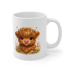 Cute Highland Cow Mug – Adorable Highland Cow Coffee Mug – Scottish Cow Gift for Animal Lovers