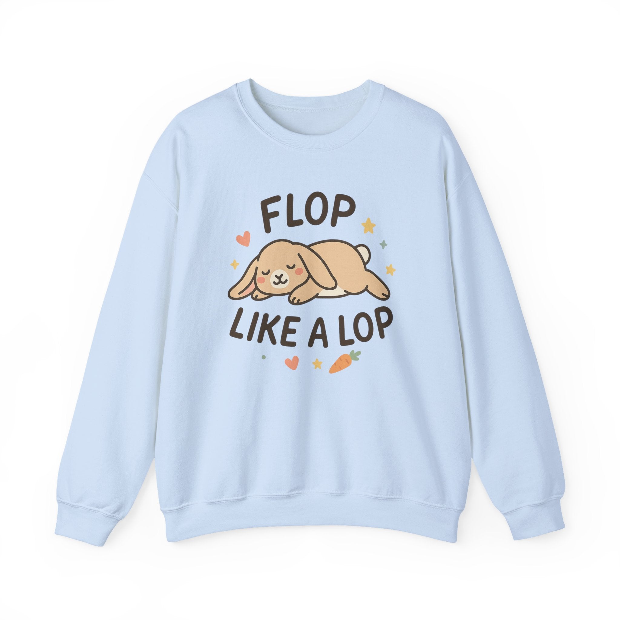 Funny Bunny Christmas Sweatshirt - "Flop Like a Lop" Rabbit Jumper | Cute Secret Santa Gift for Pet & Animal Lovers, Bunny Rabbit Gift