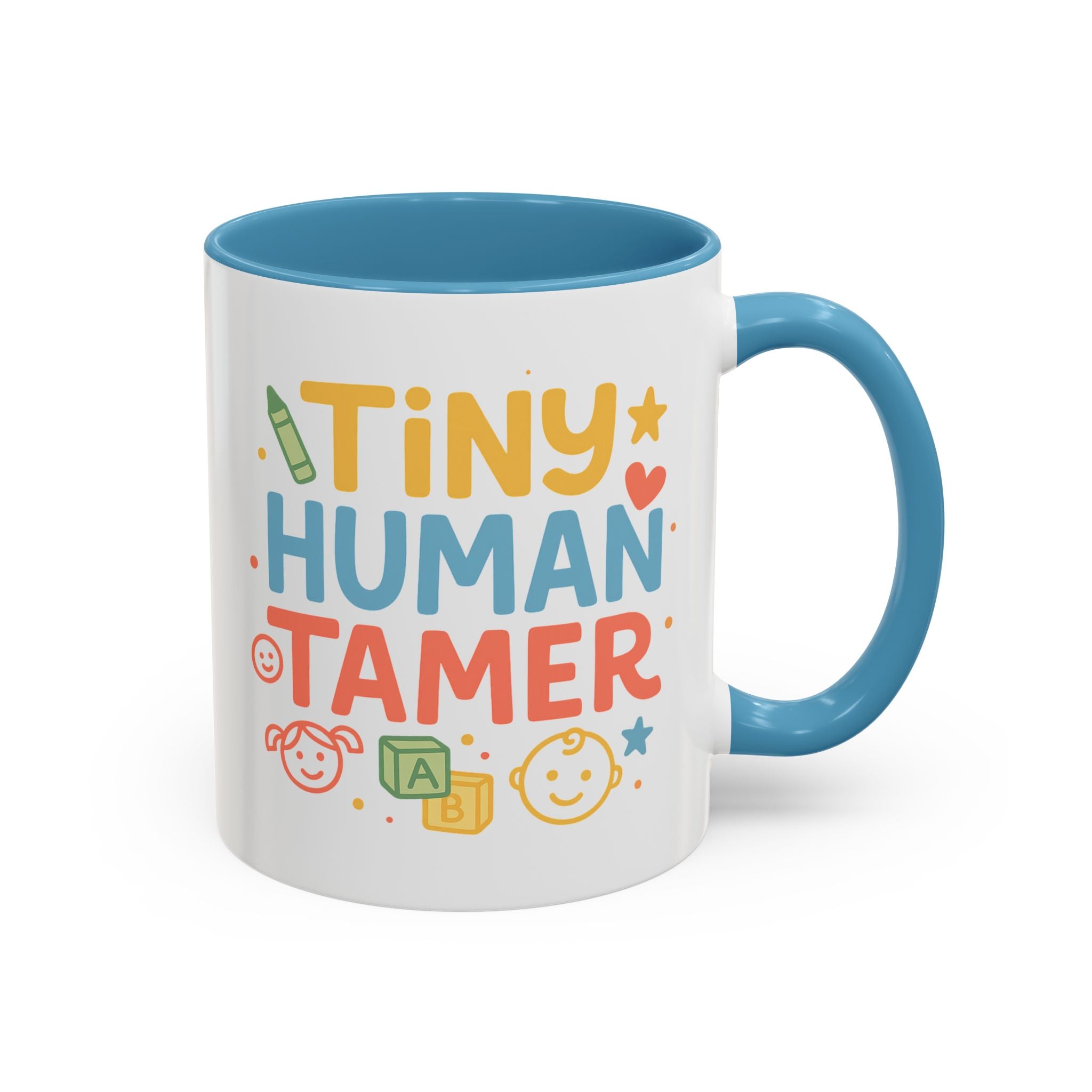 Funny Daycare Mug - "Tiny Human Tamer" Coffee Cup | Christmas Gift for Teacher, Childcare Worker, Nursery Staff | Secret Santa Mug Colleague