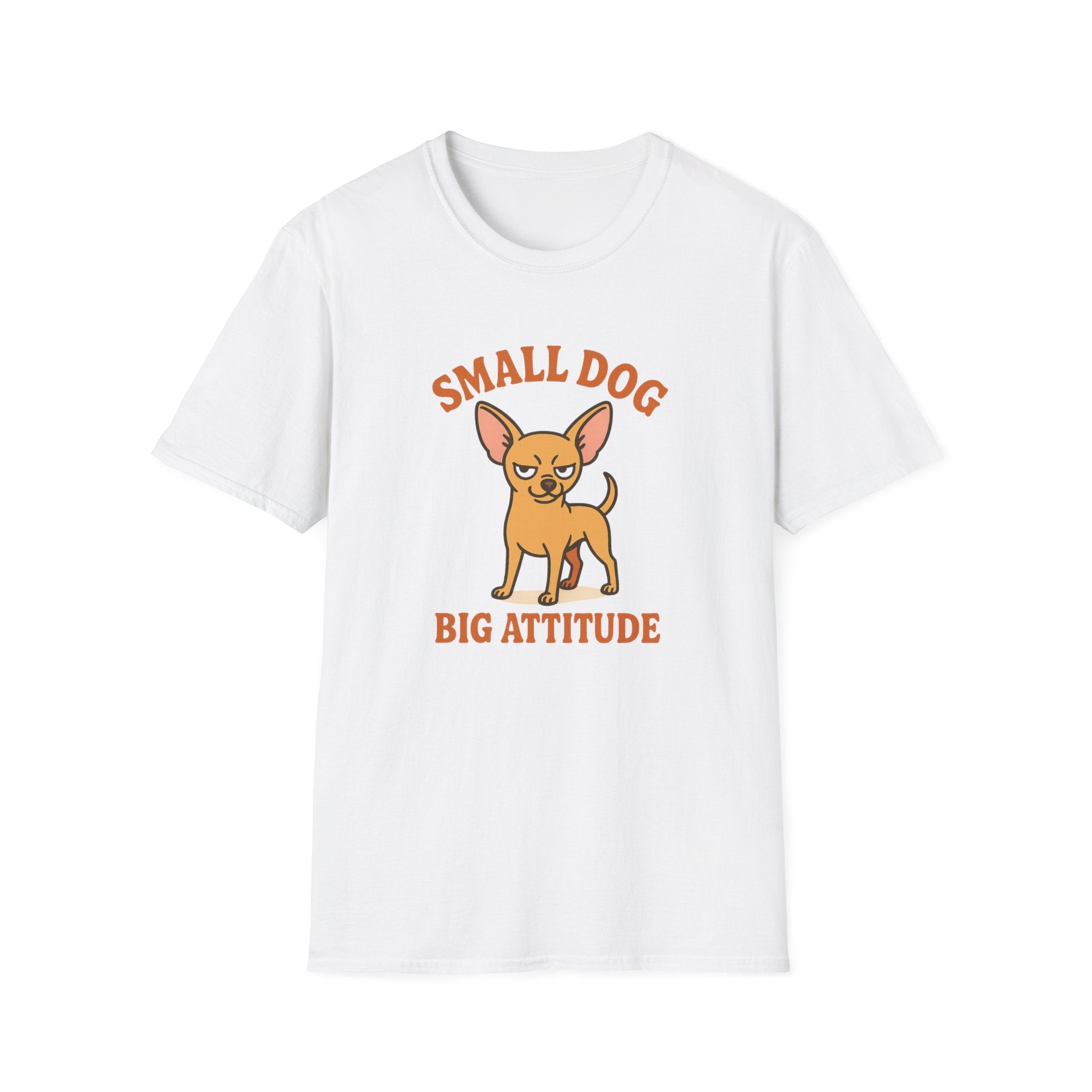 Funny Chihuahua Christmas T-Shirt - "Small Dog Big Attitude" Dog Lover Tee | Secret Santa Gift for Friends, Family & Coworkers