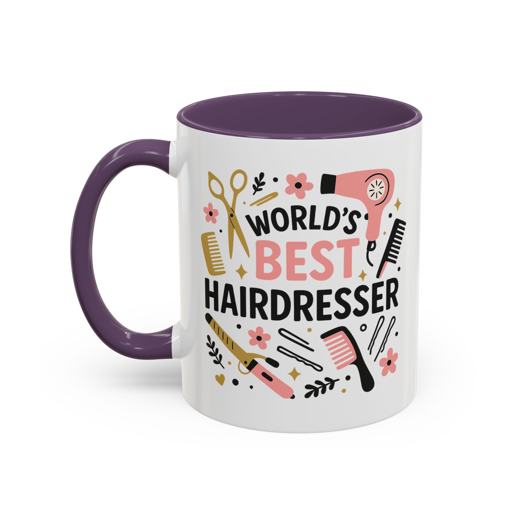 World's Best Hairdresser Mug - Funny Christmas Gift for Hairdresser, Secret Santa Present for Hairstylist, Salon Coffee Cup, Work Place