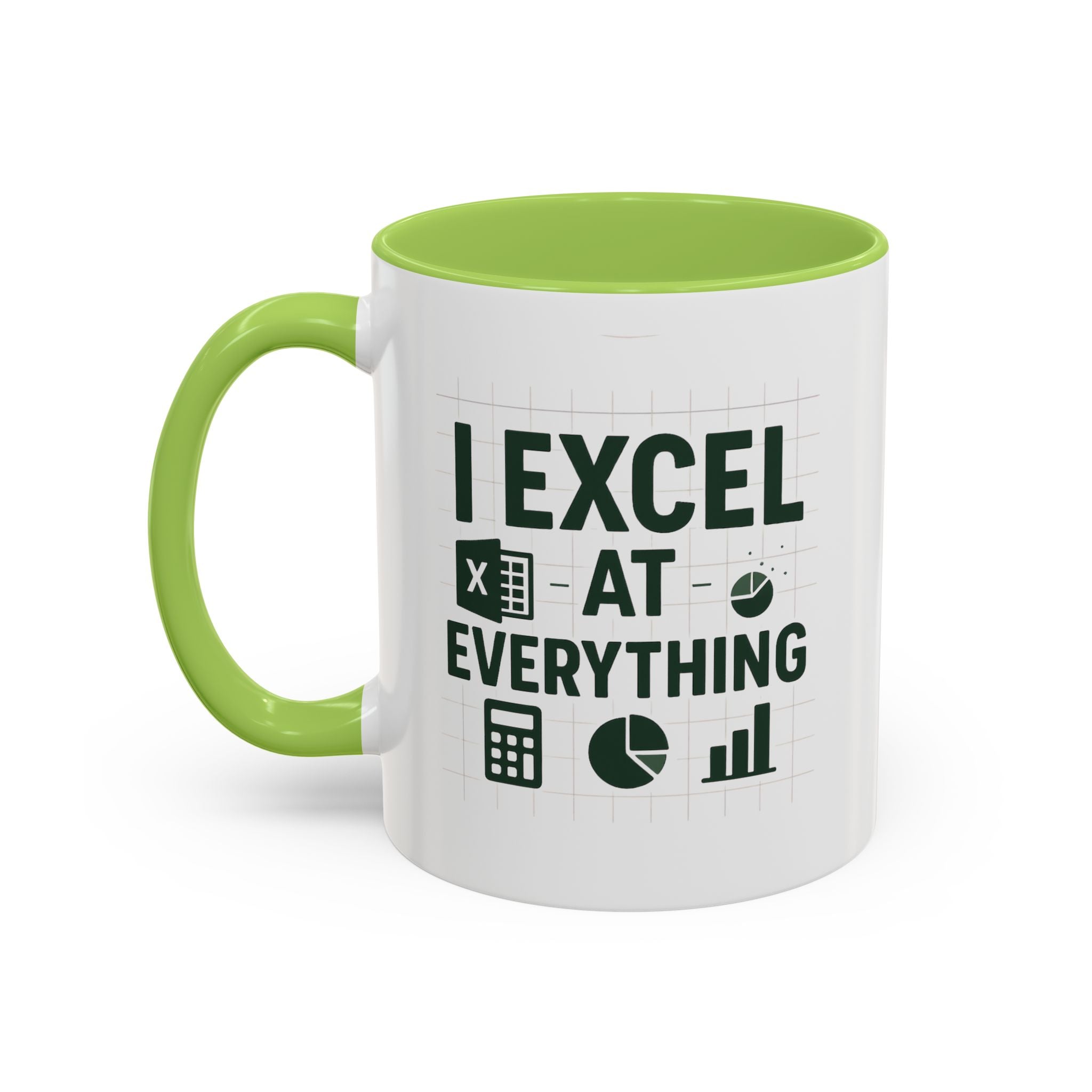 Funny Accountant Mug - "I Excel at Everything" Finance Coffee Cup | Christmas Gift for Accountants, Secret Santa Excel Mug, Office Present