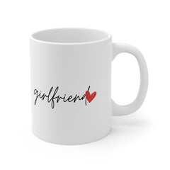 Girlfriend Mug – Minimal Valentine’s Gift for Girlfriend | 11oz & 15oz Ceramic Coffee Mug