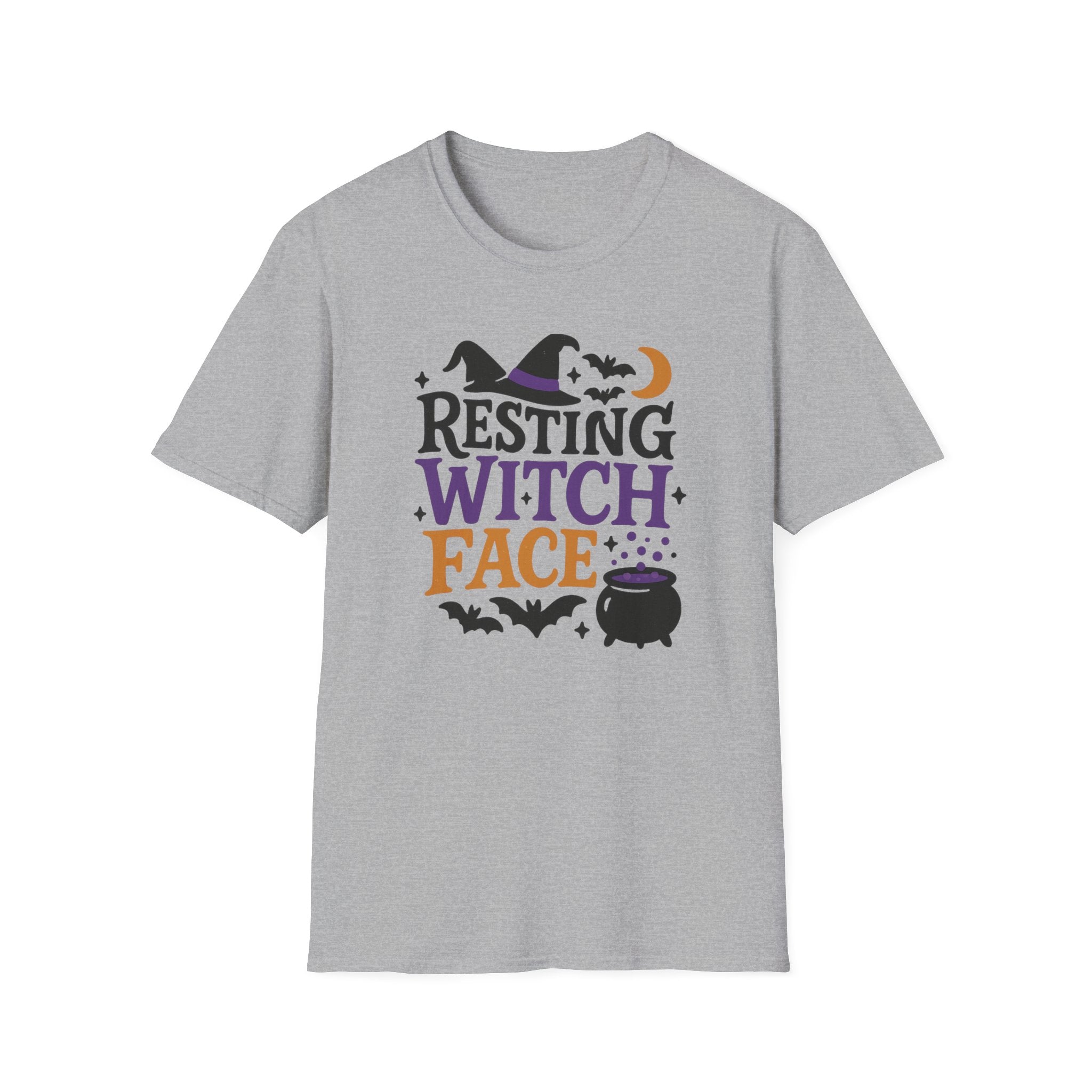 Funny Halloween T-Shirt - "Resting Witch Face" Tee - Spooky Witch Shirt for Women & Men, Halloween Party Gift, Cute Gothic Top, Meme Joke