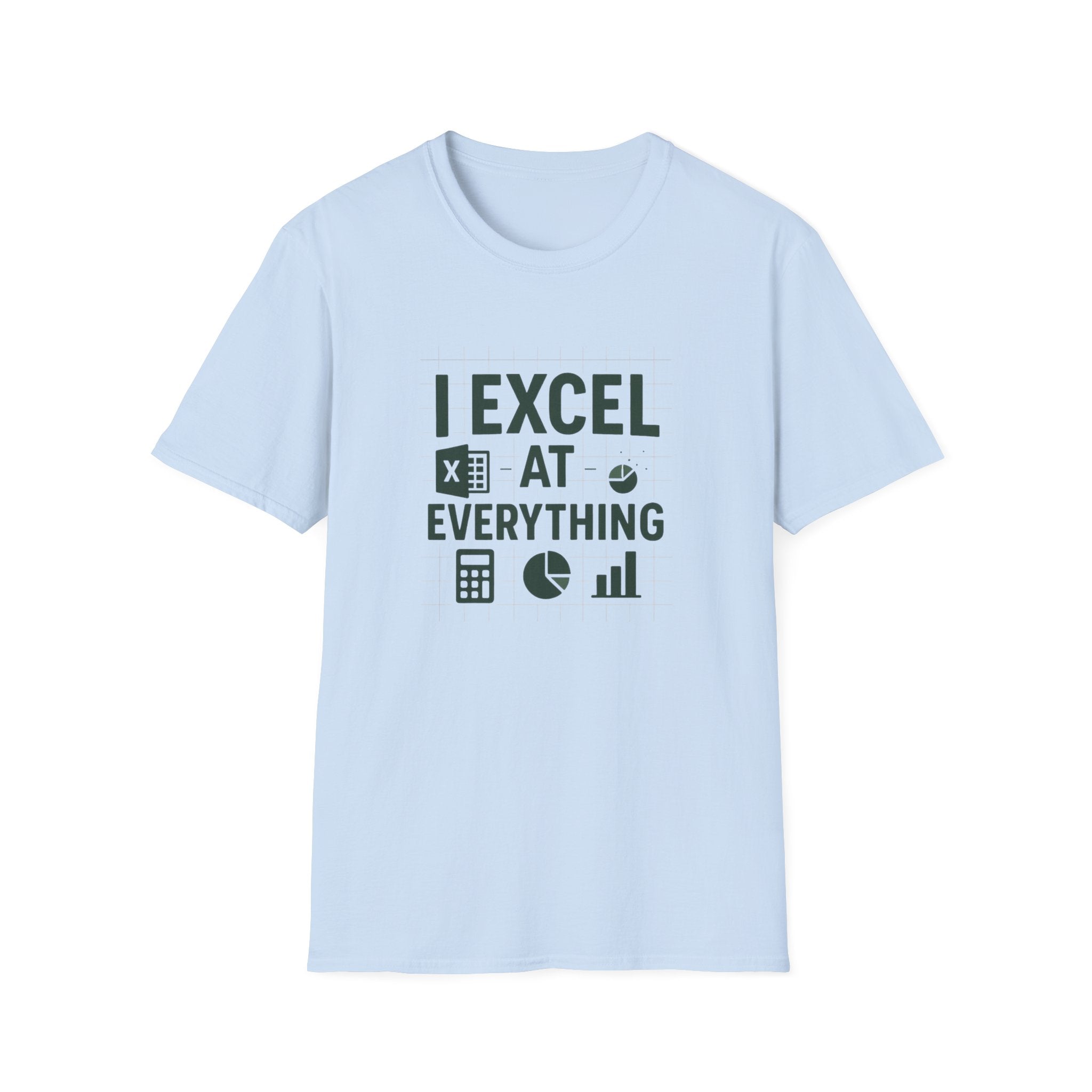 Funny Accountant Christmas T-Shirt - "I Excel at Everything" Excel Tee | Secret Santa Gift for Accountants & Office Humour Party Present Top