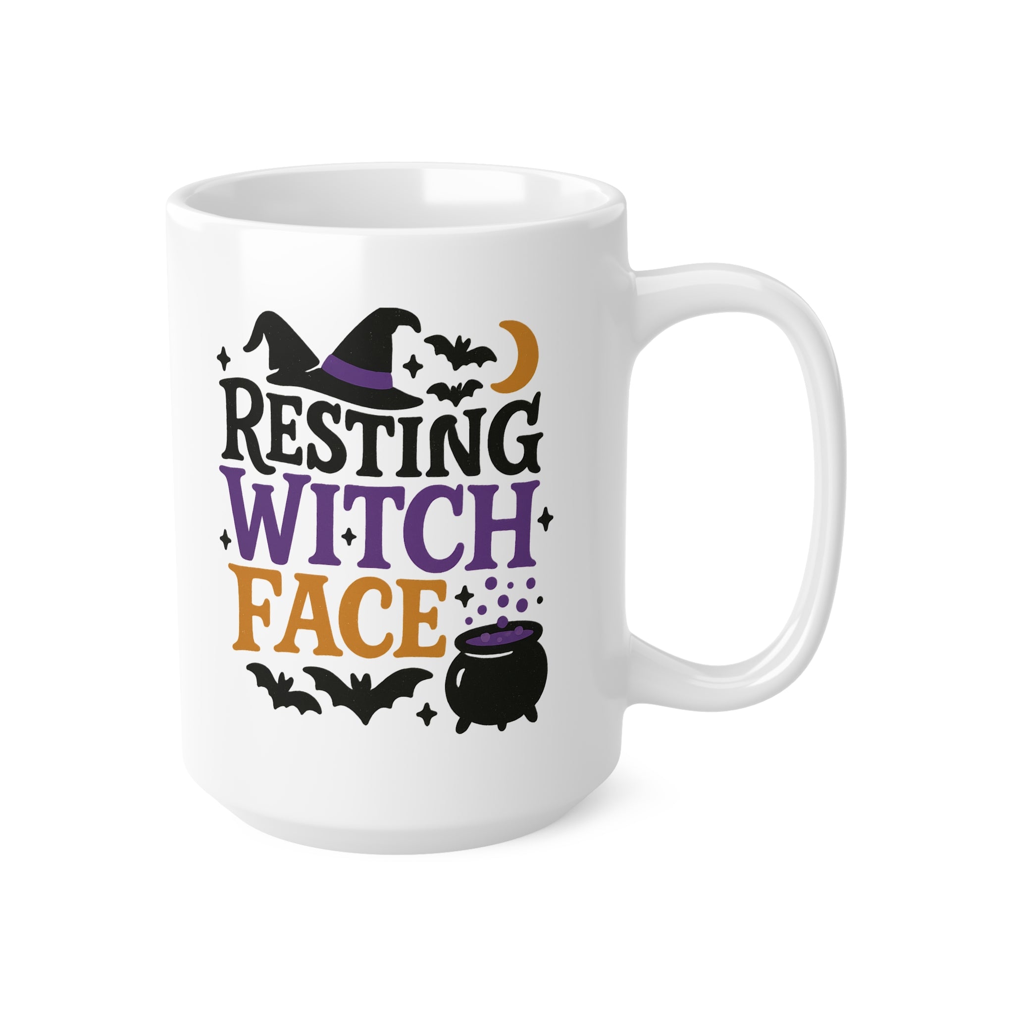 Funny Halloween Mug - "Resting Witch Face" Coffee Cup - Spooky Gift for Her, Witchy Gift Idea, Gothic Halloween Present, Cute Witch Mug