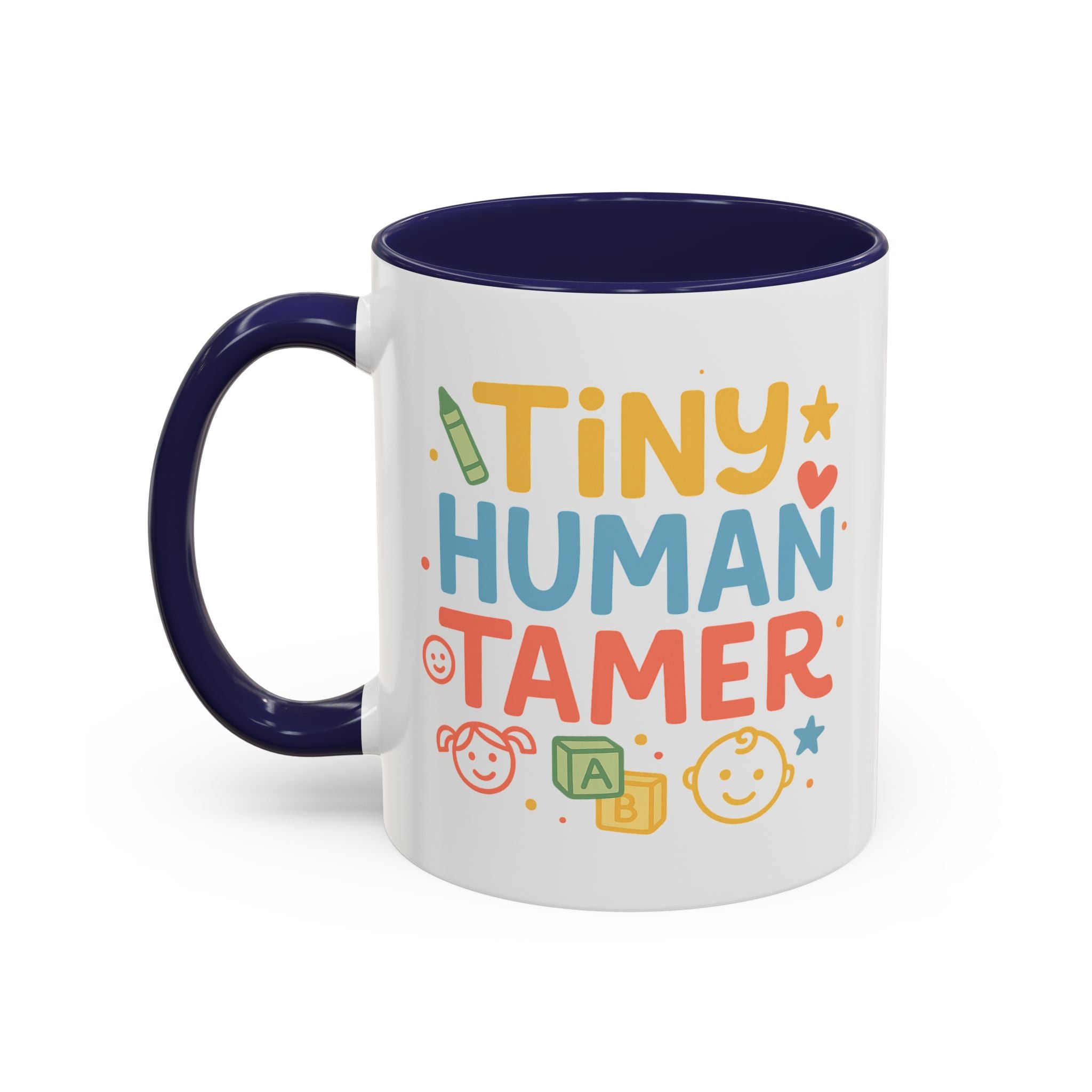 Funny Daycare Mug - "Tiny Human Tamer" Coffee Cup | Christmas Gift for Teacher, Childcare Worker, Nursery Staff | Secret Santa Mug Colleague