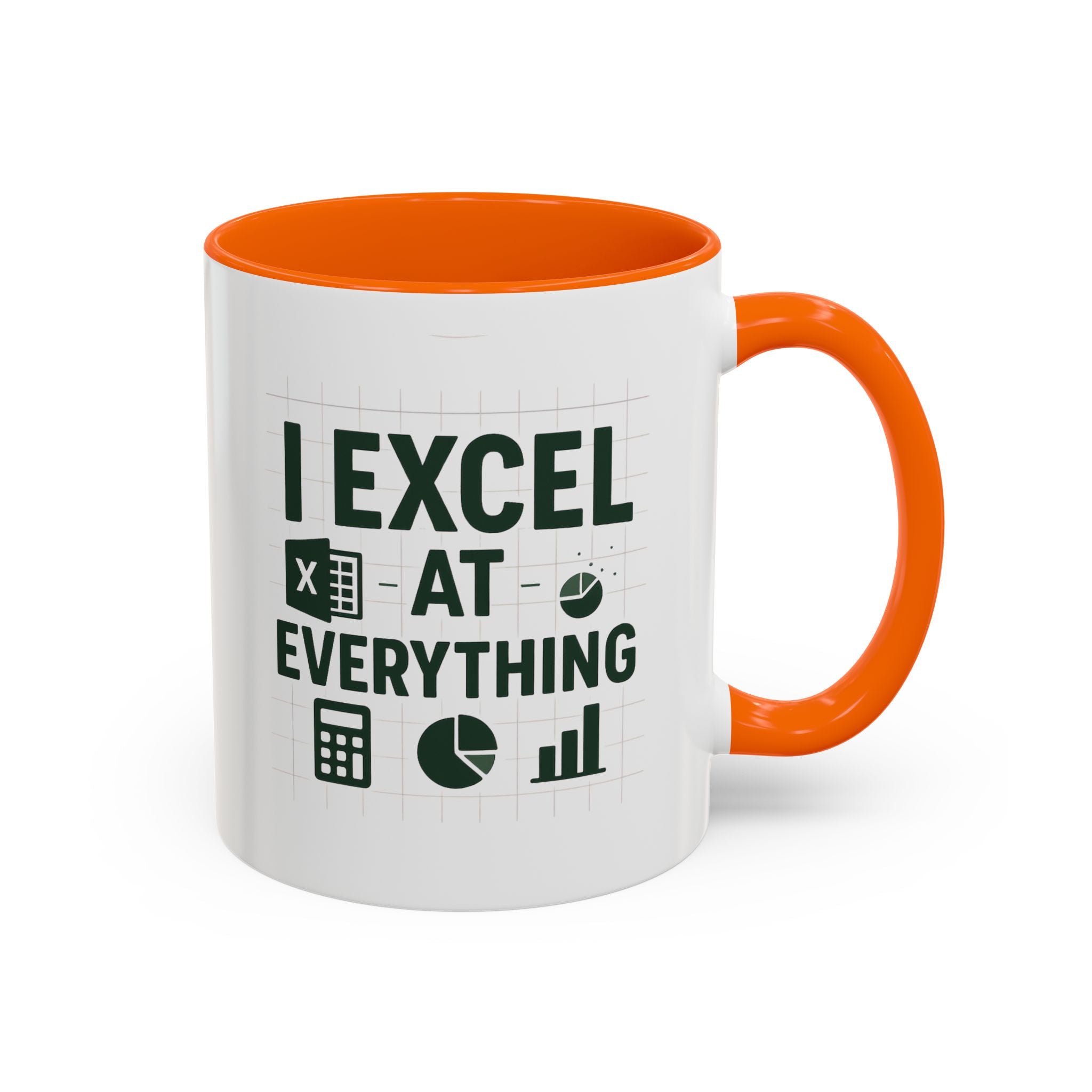 Funny Accountant Mug - "I Excel at Everything" Finance Coffee Cup | Christmas Gift for Accountants, Secret Santa Excel Mug, Office Present
